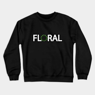 Floral Design Crewneck Sweatshirt